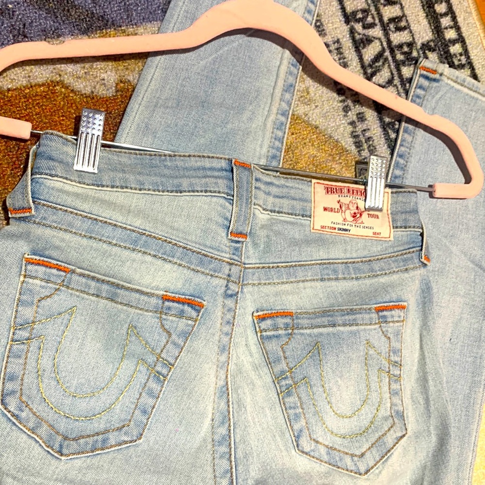 True Religion 24 Skinny Jeans Vintage Denim Y2K 🔥💕